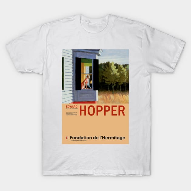 Edward Hopper - Cape Cod Morning - Minimalist Exhibition Art Poster T-Shirt by notalizard